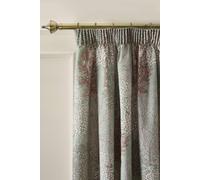 Catherine Lansfield Woodland Trees 66x72 Inch Lined Pencil Pleat Curtains Two Panels Green