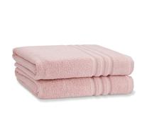 Catherine Lansfield 'Zero Twist' Cotton Bath Sheet Pair in Pink Catherine Lansfield Pink Bath Sheet