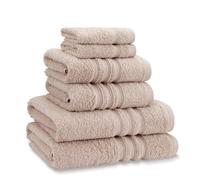 Catherine Lansfield Zero Twist Cotton 6 Piece Towel Bale Set Natural