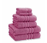 Catherine Lansfield Zero Twist Cotton 6 Piece Towel Bale Set Raspberry