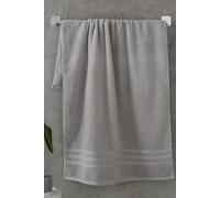 Catherine Lansfield 'Zero Twist' Bath Sheet in Silver Catherine Lansfield Silver Bath Sheet