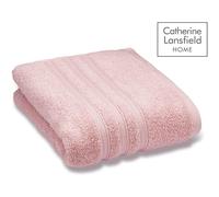 Catherine Lansfield Zero Twist Cotton 90x140cm Bath Sheet Pink