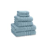 Catherine Lansfield Towel Set Zero Twist Cotton 6-Piece Blue