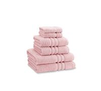 Catherine Lansfield Zero Twist 6 Piece Towel Bale Pink