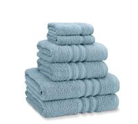 Catherine Lansfield Zero Twist Cotton 6 Piece Towel Bale Set Blue