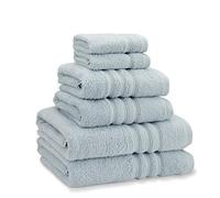 Catherine Lansfield Zero Twist Cotton 6 Piece Towel Bale Set Duck egg Blue