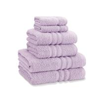 Catherine Lansfield Zero Twist Cotton 6 Piece Towel Bale Set Lilac