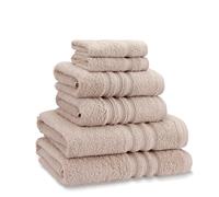 Catherine Lansfield Zero Twist Cotton 6 Piece Towel Bale Set Natural