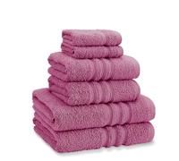 Zero Twist Cotton 6 Piece Towel Bale Set Raspberry