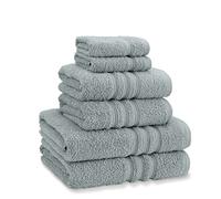 Catherine Lansfield Zero Twist Cotton 6 Piece Towel Bale Set Sage Green