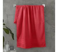 Catherine Lansfield Zero Twist Cotton 90x140 cm Bath Sheet Red