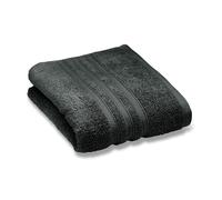 Catherine Lansfield Zero Twist Cotton 90x140cm Bath Sheet Charcoal Grey
