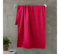 Catherine Lansfield Zero Twist Cotton 90x140cm Bath Sheet Pair Hot Pink