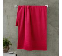 Catherine Lansfield Zero Twist Cotton Bath Sheet Pair Hot Pink - Hot Pink - Bath Sheet Pair