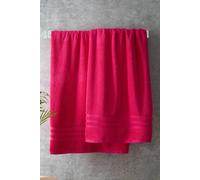 Catherine Lansfield 'Zero Twist' Cotton Bath Sheet Pair in Bright Pink Catherine Lansfield Bright Pink Bath Sheet
