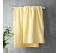 Catherine Lansfield Zero Twist Cotton Towel Yellow - Bath Sheet - Yellow