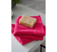 Catherine Lansfield 'Zero Twist' Face Cloth Pair in Bright Pink Catherine Lansfield Bright Pink