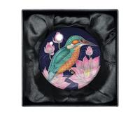 Catherine Rowe Kingfisher Crystal Dome Paperweight