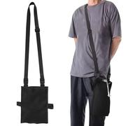 Catheter Bag Cover 2000 ml Catheter Night Bag Concealed Catheter Leg Bag Holder with Adjustable Strap Catheter Bag Holder Urine Drainage Bag Holder(Black)