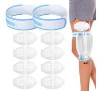 Catheter Leg Bag Holder,2 Pcs Catheter Leg Bag Straps,Anti Slip Urinary Catheters Stabilization Device Stickers(*8),Elastic Foley Urine Drainage Bags Strap,Catheters Night Bags Stand for Men Women