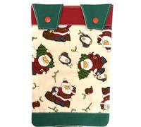 Catheter Leg Bag Holder. Drainage Bag Cover. Cotton. Santa & Pine Tree.