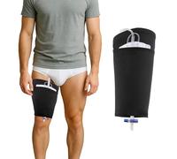 Catheter Leg Bag Holder, Ice Silk Fabric, Cooling and Breathable, Catheter Accessories for Foley Catheter Bag, Holds in Place, Catheter Stabilizer Device (Extra Large)