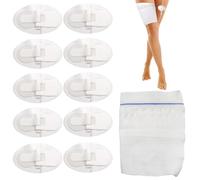 Catheter Leg Bag Holder Washable and Reusable Catheter Night Bag Stand for The Legs 10 PCS Fixation Patches Specially Designed for Incontinence Patients (M Leg Circumference 36-55 cm)