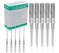 Catheter Piercing Needles - Judero 50Pcs IV Catheter Needles 16 Gauge Ear Nose Piercing Needles Stainless Steel Hollow Needles for Ear Nose Lip Tongue Belly Cartilage Piercing Kit Piercing Tools