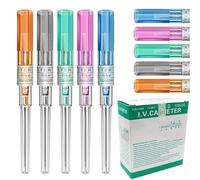 Catheter Piercing Needles - MIUXIA 50pcs Piecring Needles Ear Nose 14G 16G 18G 20G 22G Mix Hollow Needles for Belly Navel Piercing Gauge IV Catheter Needles Set