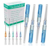 Catheter Piercing Needles - Rayyl 50Pcs Piercing Needles Mixed 22 Gauge IV Catheter Piercing Needles Disposable for Ear Nose Lip Tongue Belly Piercing Kit Piercing Supplies (22G-50pcs)