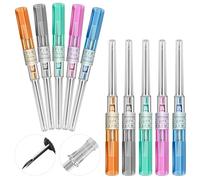 Catheter Piercing Needles - YONGDA 10Pcs Mixed 14G 16G 18G 20G 22G Catheter Needles Cateter Para Catheter Piercing Hollow Needles for Ear Nose Belly Cartilage Piercing Needles