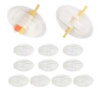 Catheter Stabilizer Devices, Foley Catheter Accessories, Urinary Leg Bag Leg Band Holder, Sticker, Self-Adhesive Catheter Tube Holder for PEG/Feeding Tubes (White)