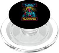 Catholic Ad Majorem Dei Gloriam Vintage Mens Nurse Doctor PopSockets PopGrip for MagSafe