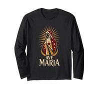 Catholic Ave Maria Our Lady Faith Gift Long Sleeve T-Shirt