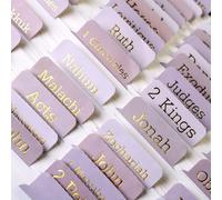 Catholic Bible Tabs for Women & Men - Large Print Laminated Bible Tabs, 73 Books +7 Extra Labels Christian Gift