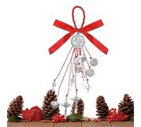 Catholic Car Pendant - Metal Crucifix Blessing Charm, Spiritual Protection Ornament, Sacred Religious, Cross Symbol for Vehicle Dashboard Door Mirror Home Entryway Travel, Auto Accessory, 10.24 Inch