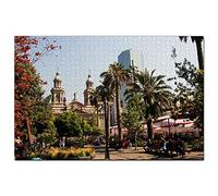 Catholic Church Santiago de Chile Jigsaw Puzzle 500 Piece Game Artwork Travel Souvenir 52x38CM