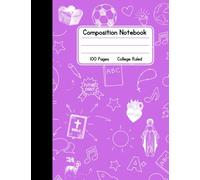 Catholic Composition Book - Light Purple - College Ruled: 100 Pages