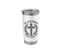 Catholic Deacon Martyr Saint Stephen Pray for Us Stainless Steel Insulated Tumbler