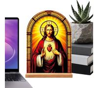 Catholic Decoration Acrylic Stand Of Jesus And The Virgin Mary With