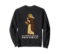 Catholic Devotion to St. Thomas Aquinas in Corpus Christi Sweatshirt