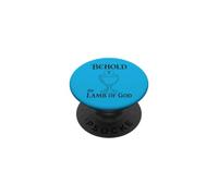 Catholic Eucharist Behold The Lamb Of God Communion PopSockets Adhesive PopGrip