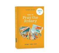 Catholic Family Box How to Pray the Rosary - 27 Catholic Prayer Cards with 1.5 Metal Ring - Vibrant Colours, 2.5 x 4 Religious Cards - Ideal Rosary Gift for Children and Children