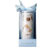 Catholic Gift Shop Christening Candle - Christening Candle For a Boy Boxed with Ribbon & Lourdes Prayer Card