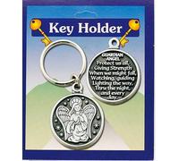 Catholic Gift Shop Ltd GUARDIAN ANGEL Key Ring & Lourdes Prayer - Guardian angel Protect us all
