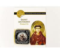 Catholic Gift Shop Ltd Saint Anthony Magnetic Car Plaque & Lourdes Prayer Card