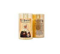 Catholic Gift Shop Ltd Saint Brigid LED Glass Candle