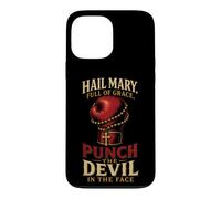 Catholic Hail Mary Full Of Grace Punch The Devil Gift Case for iPhone 13 Pro Max