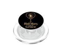 Catholic Hail Mary Full Of Grace Rosary Gift PopSockets PopGrip for MagSafe