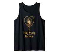 Catholic Hail Mary Full of Grace Rosary Gift Tank Top